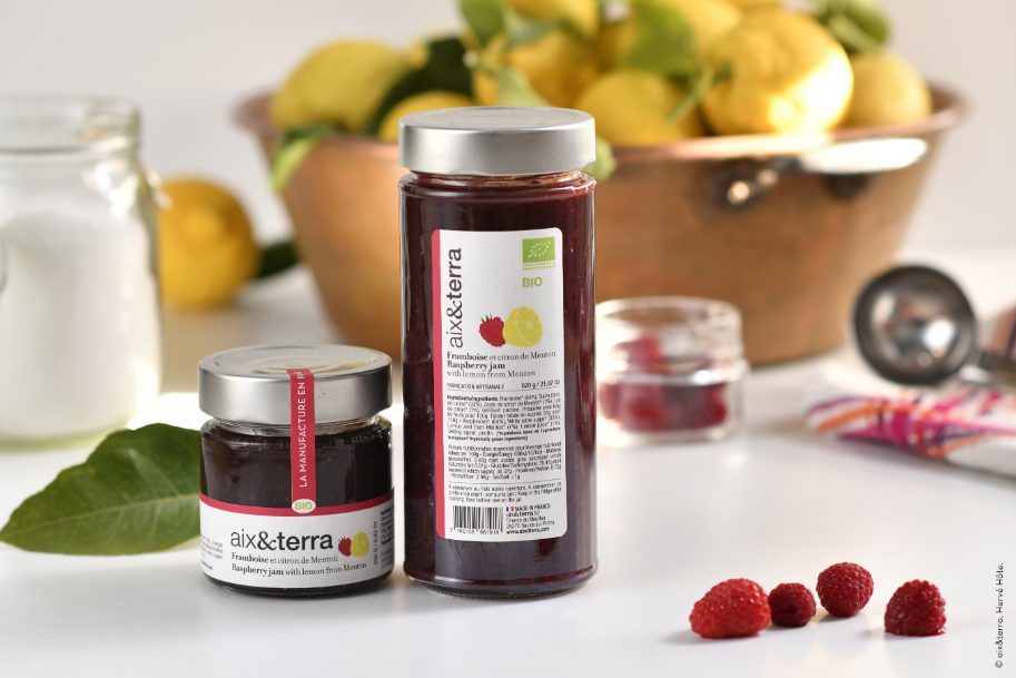 Confiture de framboise au citron de Menton bio Herve Hote 01 2022 1©